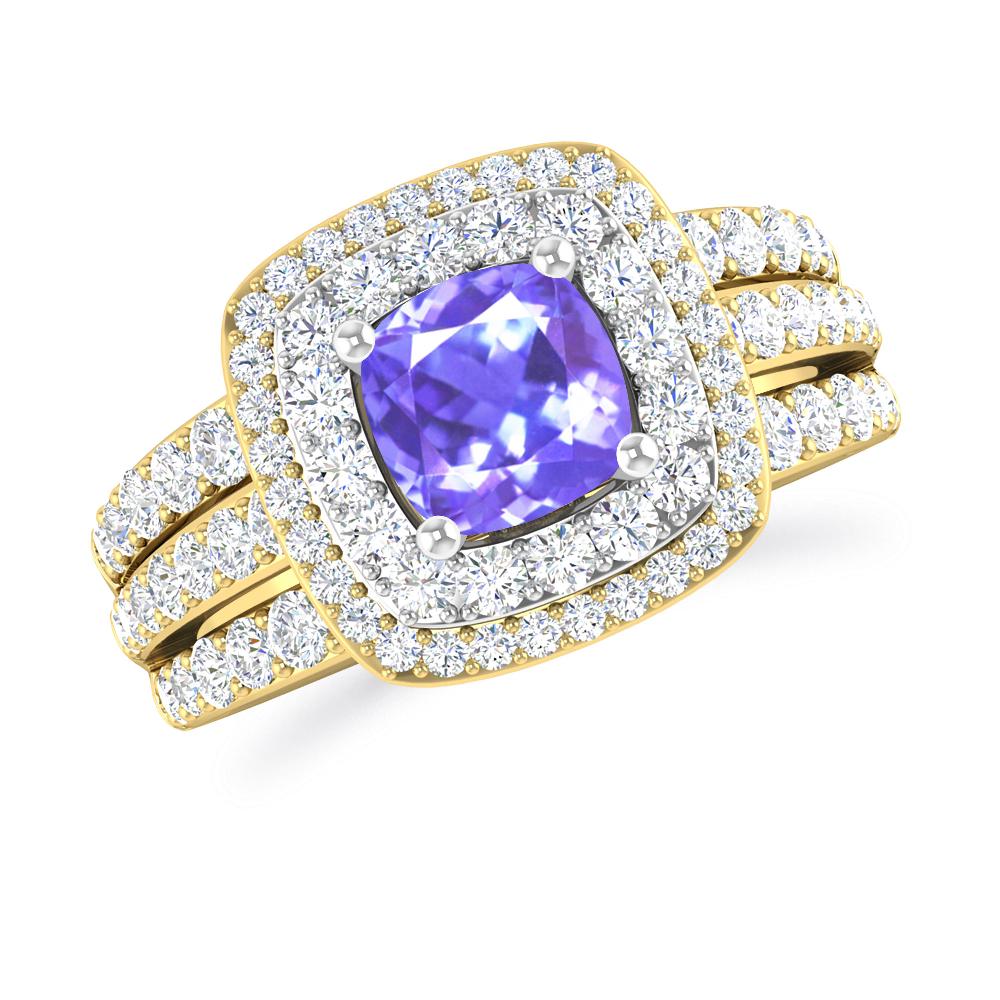 Yellow Gold - Tanzanite