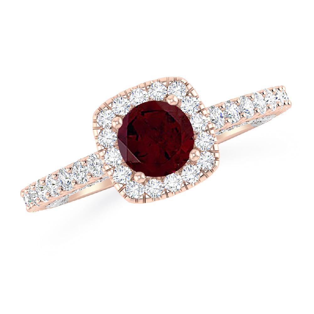 Rose Gold - Garnet