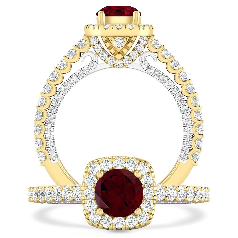 Yellow Gold - Garnet