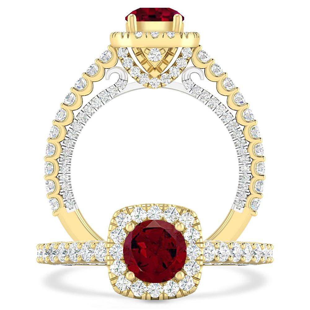 Yellow Gold - Garnet