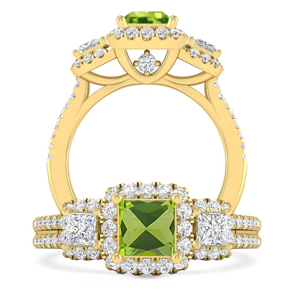 Yellow Gold - Peridot