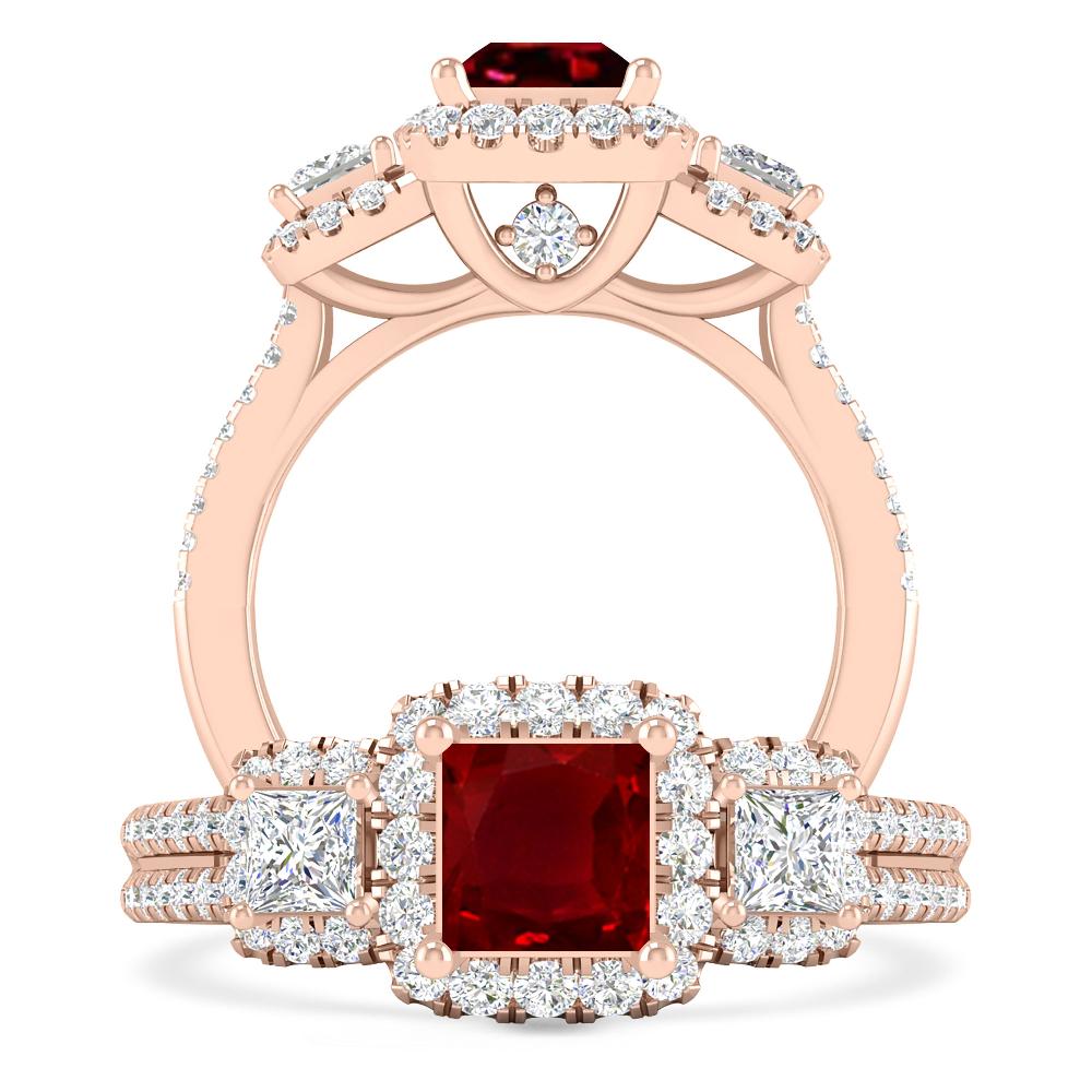 Rose Gold - Ruby