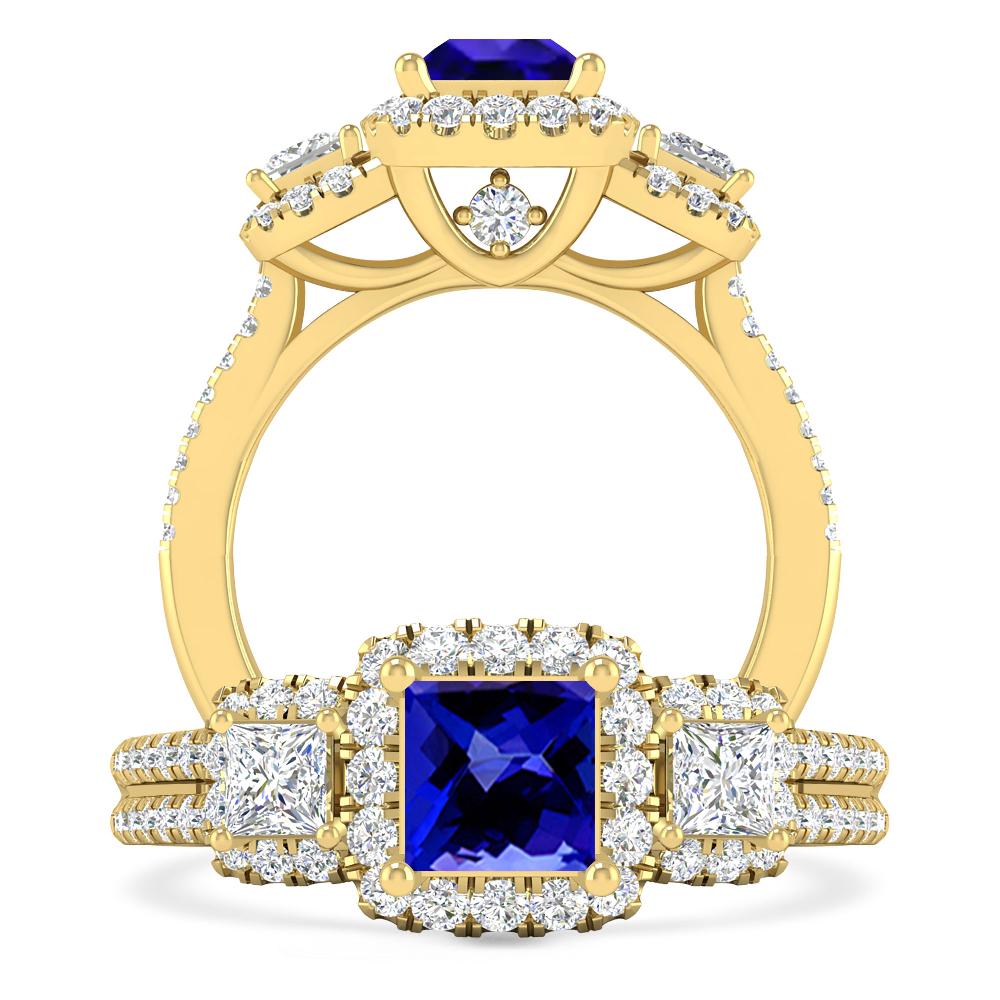 Yellow Gold - Tanzanite