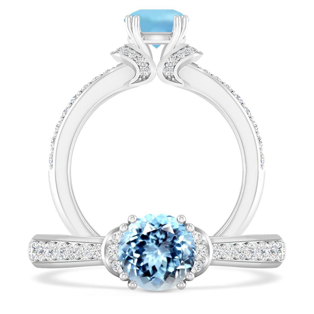 White Gold - Aquamarine