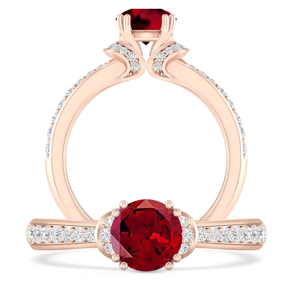 Rose Gold - Garnet