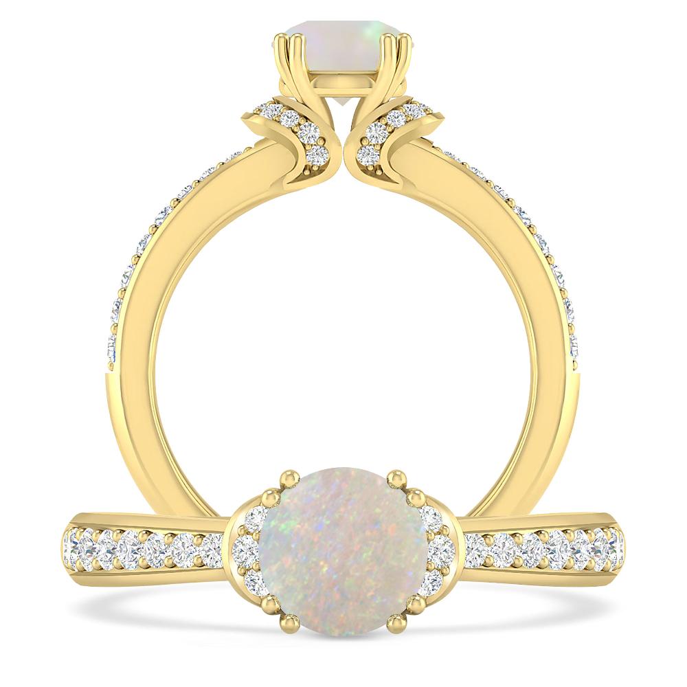 Yellow Gold - Opal