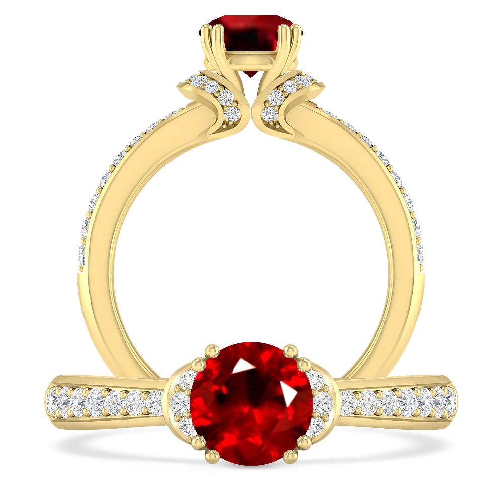 Yellow Gold - Ruby