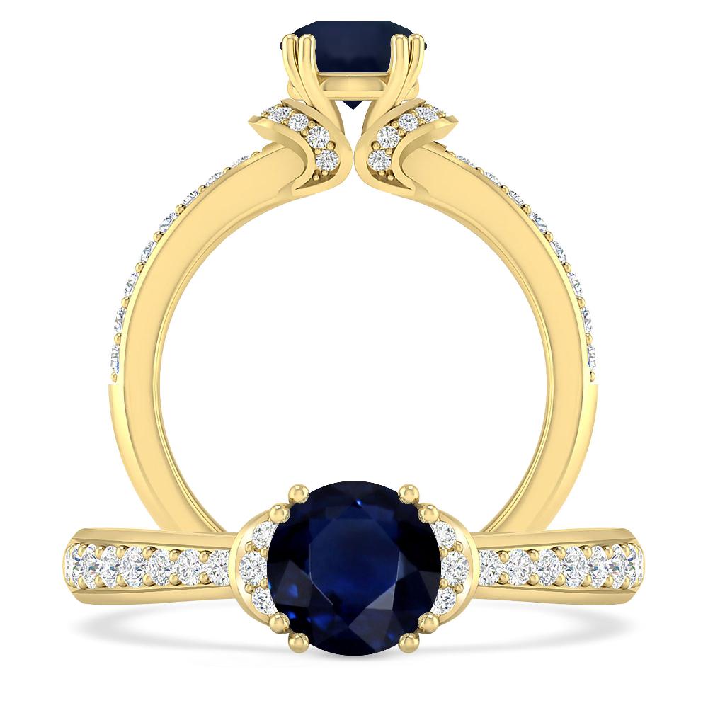 Yellow Gold - Sapphire