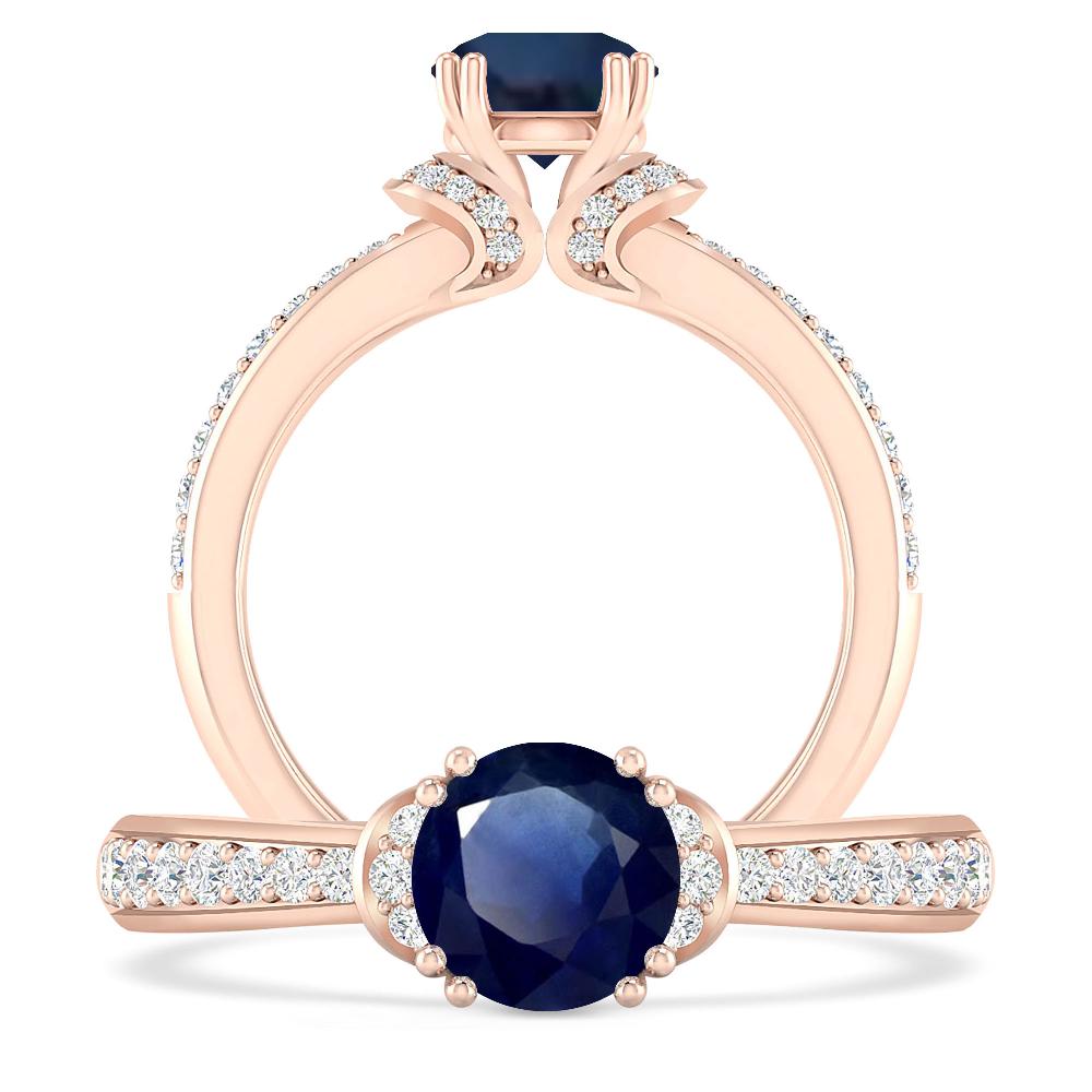 Rose Gold - Sapphire