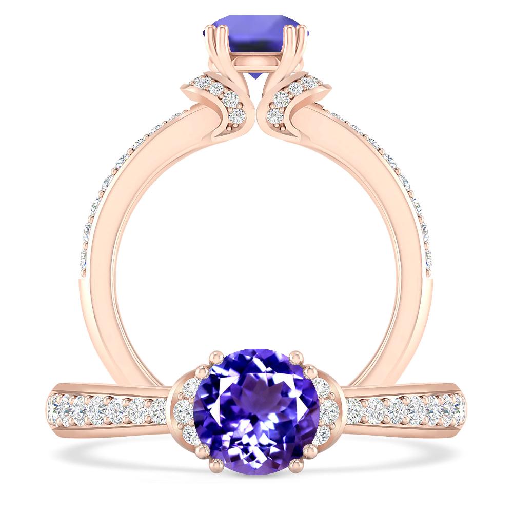 Rose Gold - Tanzanite