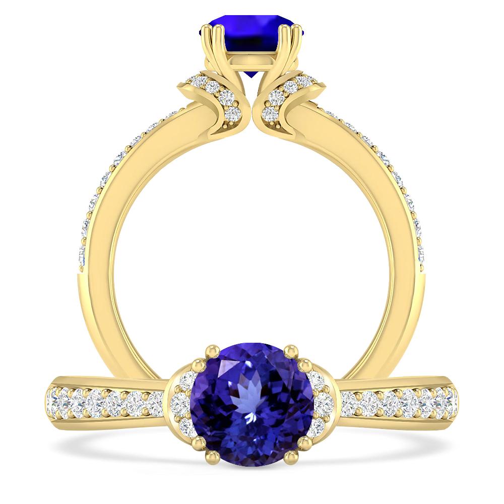 Yellow Gold - Tanzanite