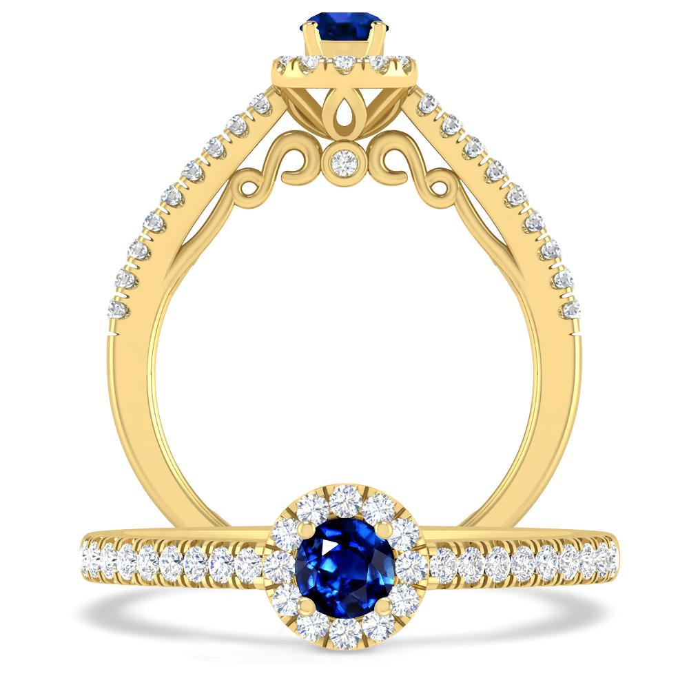 Yellow Gold - Sapphire