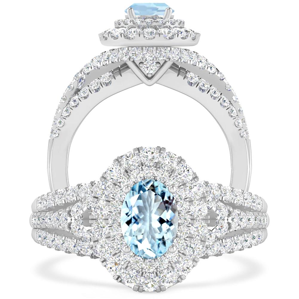 White Gold - Aquamarine