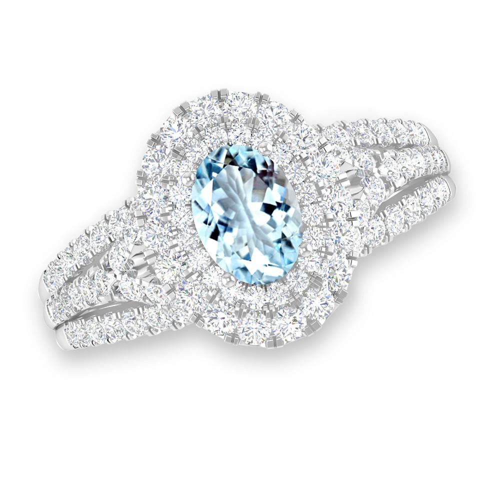 White Gold - Aquamarine