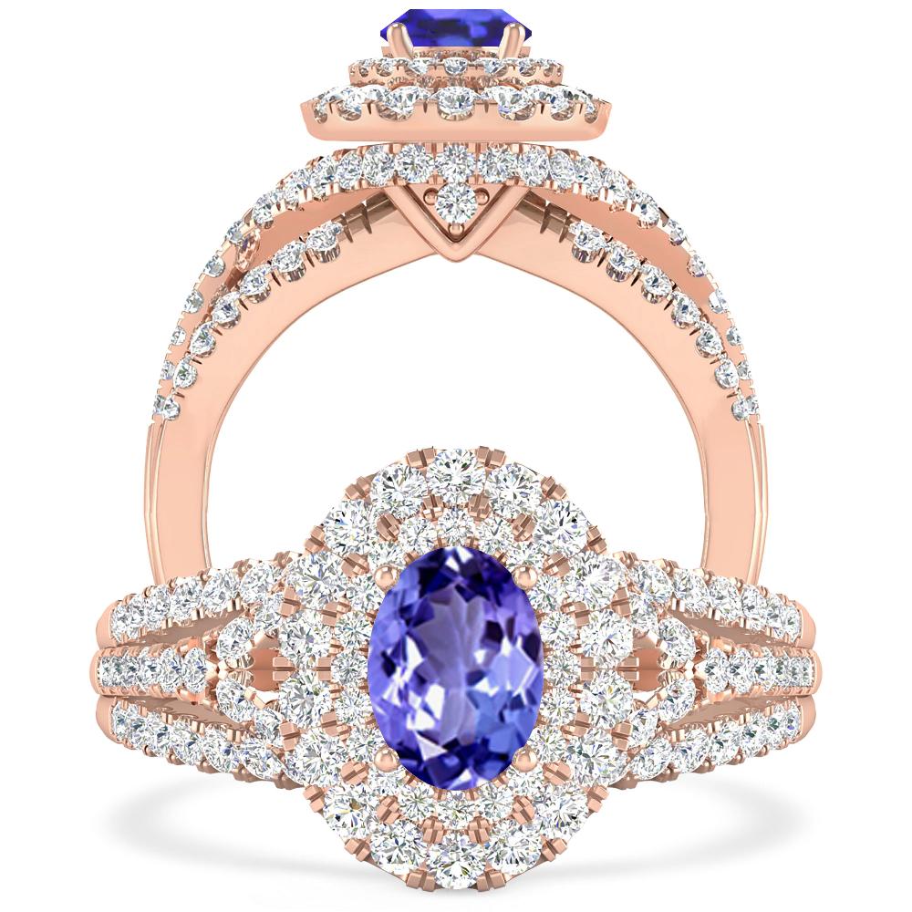 Rose Gold - Tanzanite