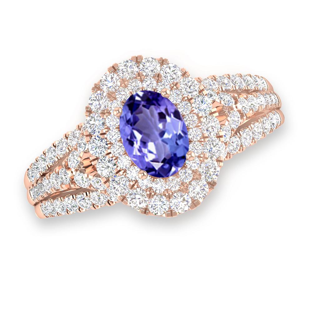 Rose Gold - Tanzanite