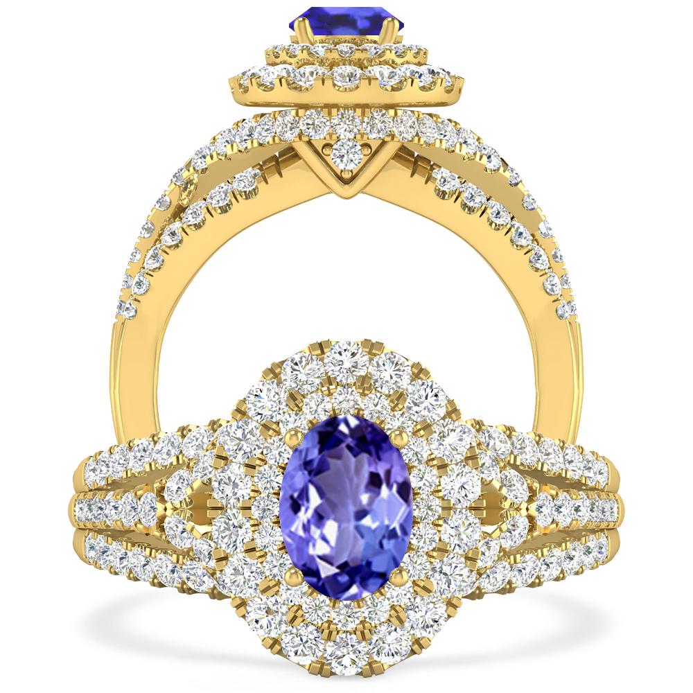 Yellow Gold - Tanzanite