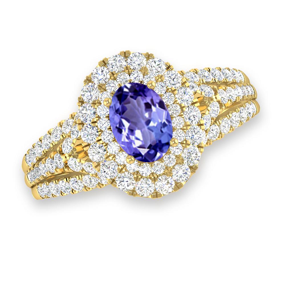 Yellow Gold - Tanzanite
