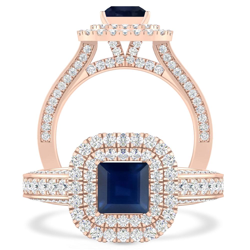 Rose Gold - Sapphire
