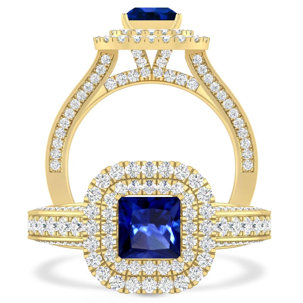 Yellow Gold - Sapphire