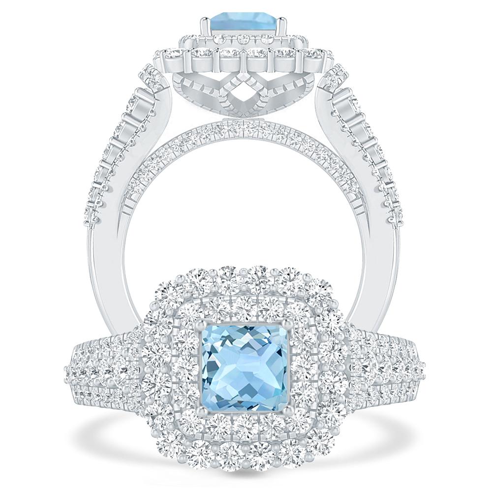 White Gold - Aquamarine