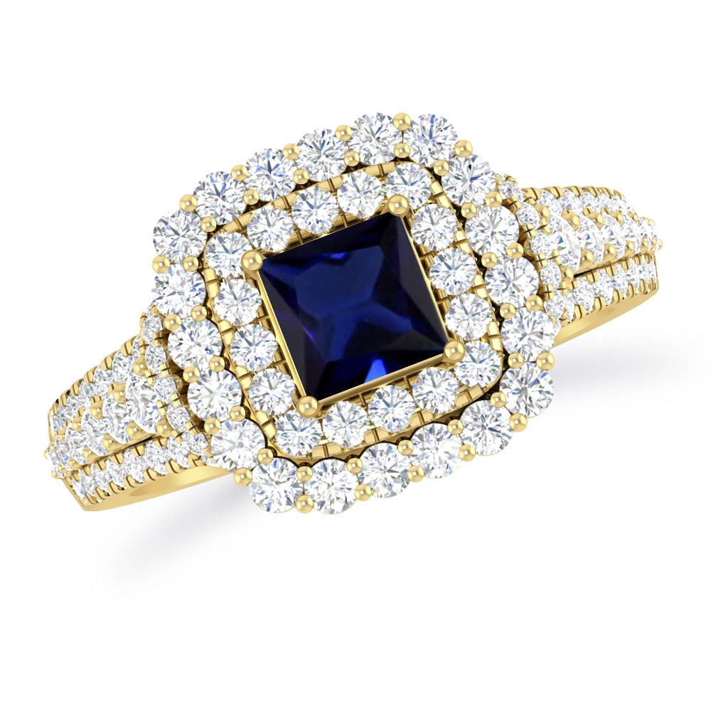 Yellow Gold - Sapphire