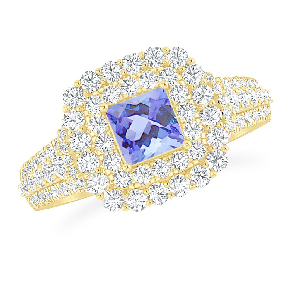 Yellow Gold - Tanzanite