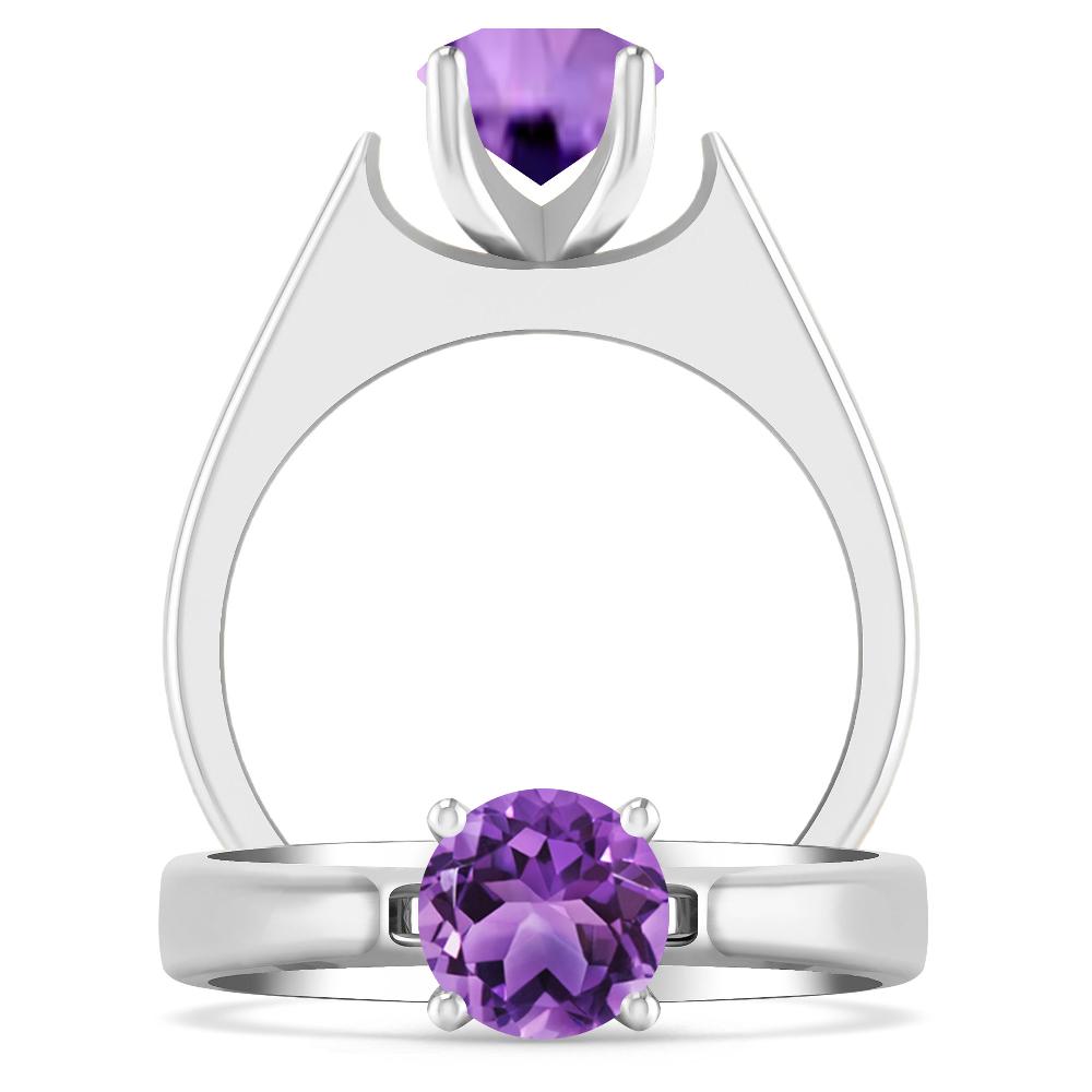 White Gold - Amethyst