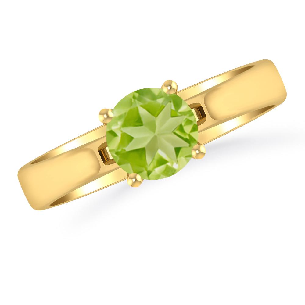 Yellow Gold - Peridot