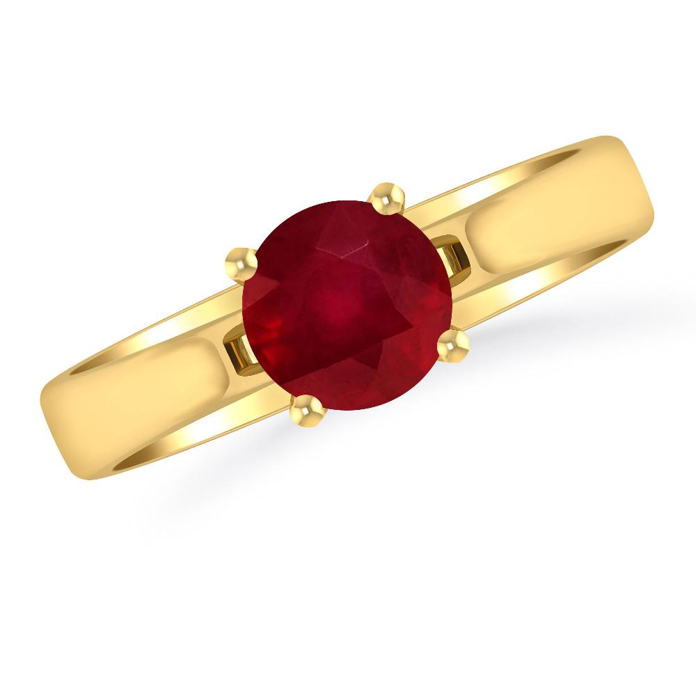 Yellow Gold - Ruby