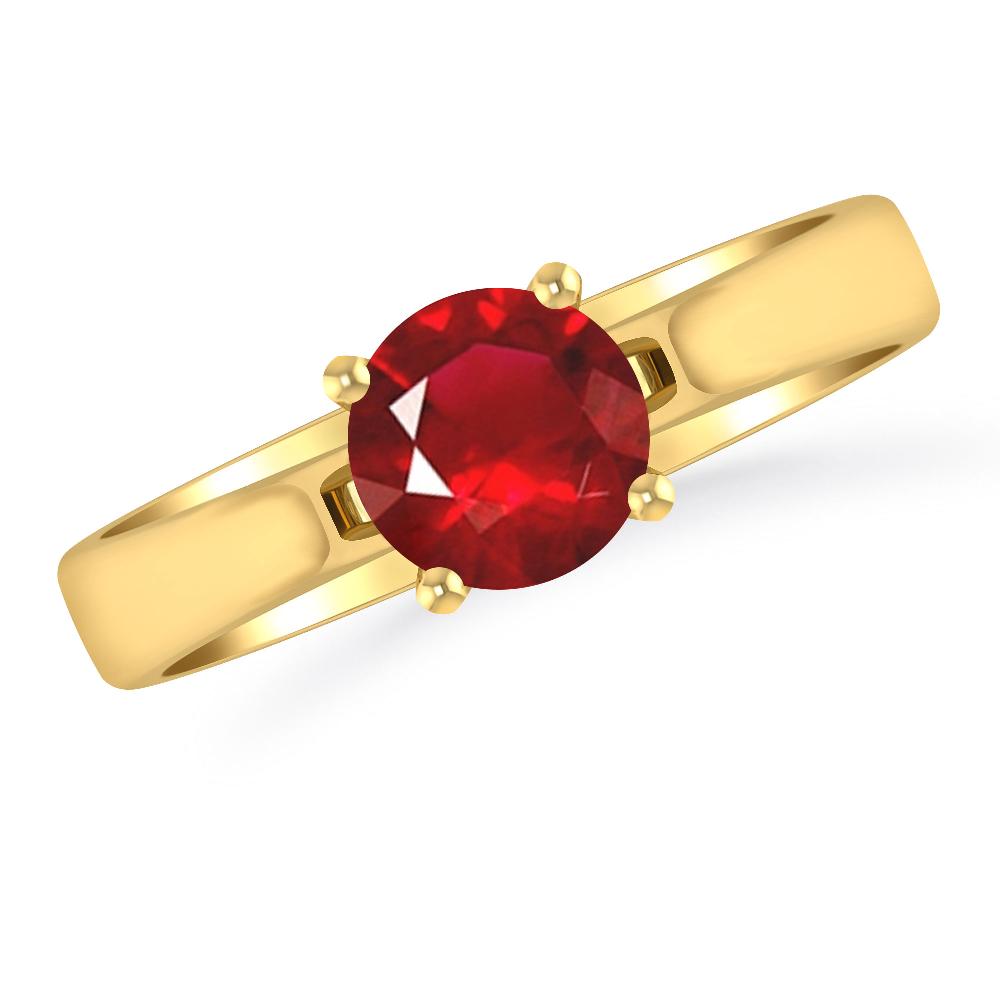 Yellow Gold - Ruby