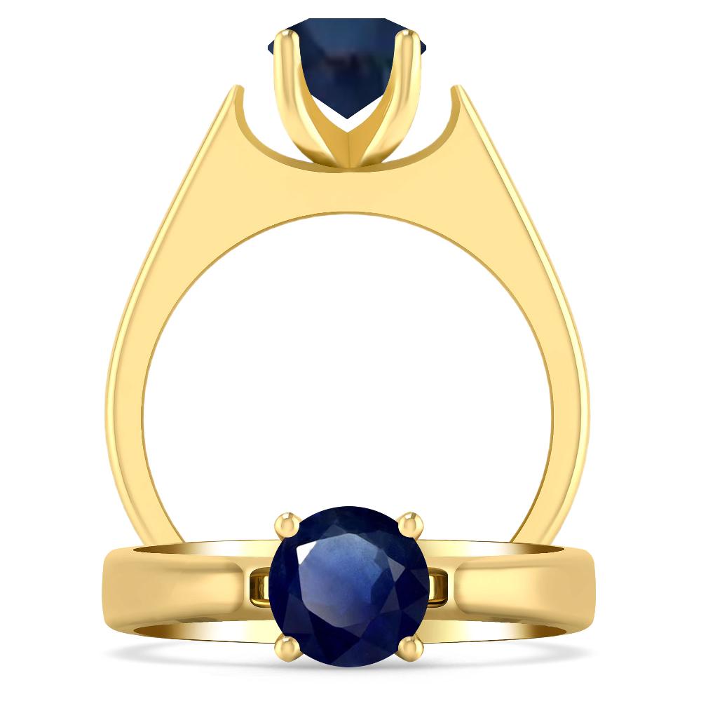 Yellow Gold - Sapphire