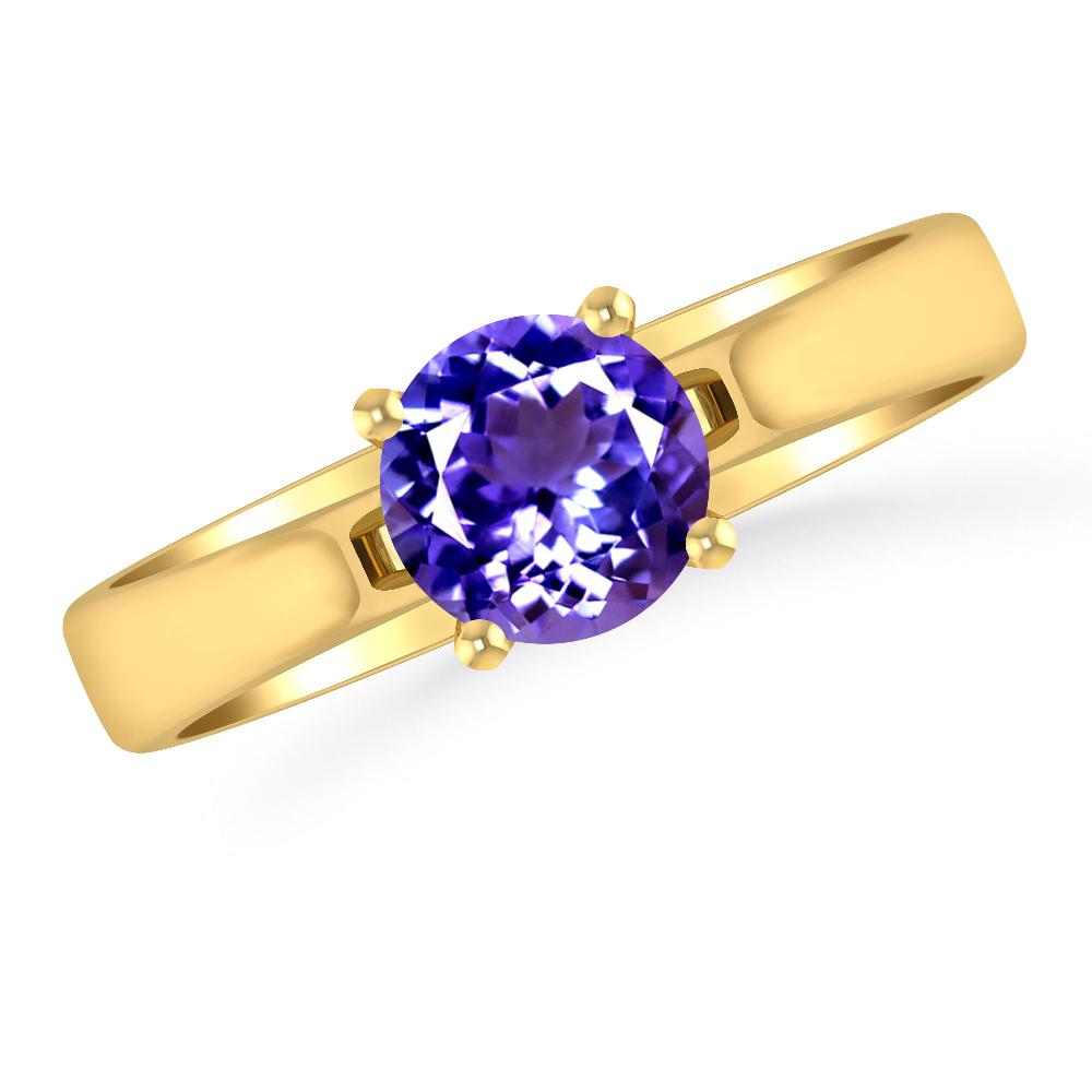 Yellow Gold - Tanzanite