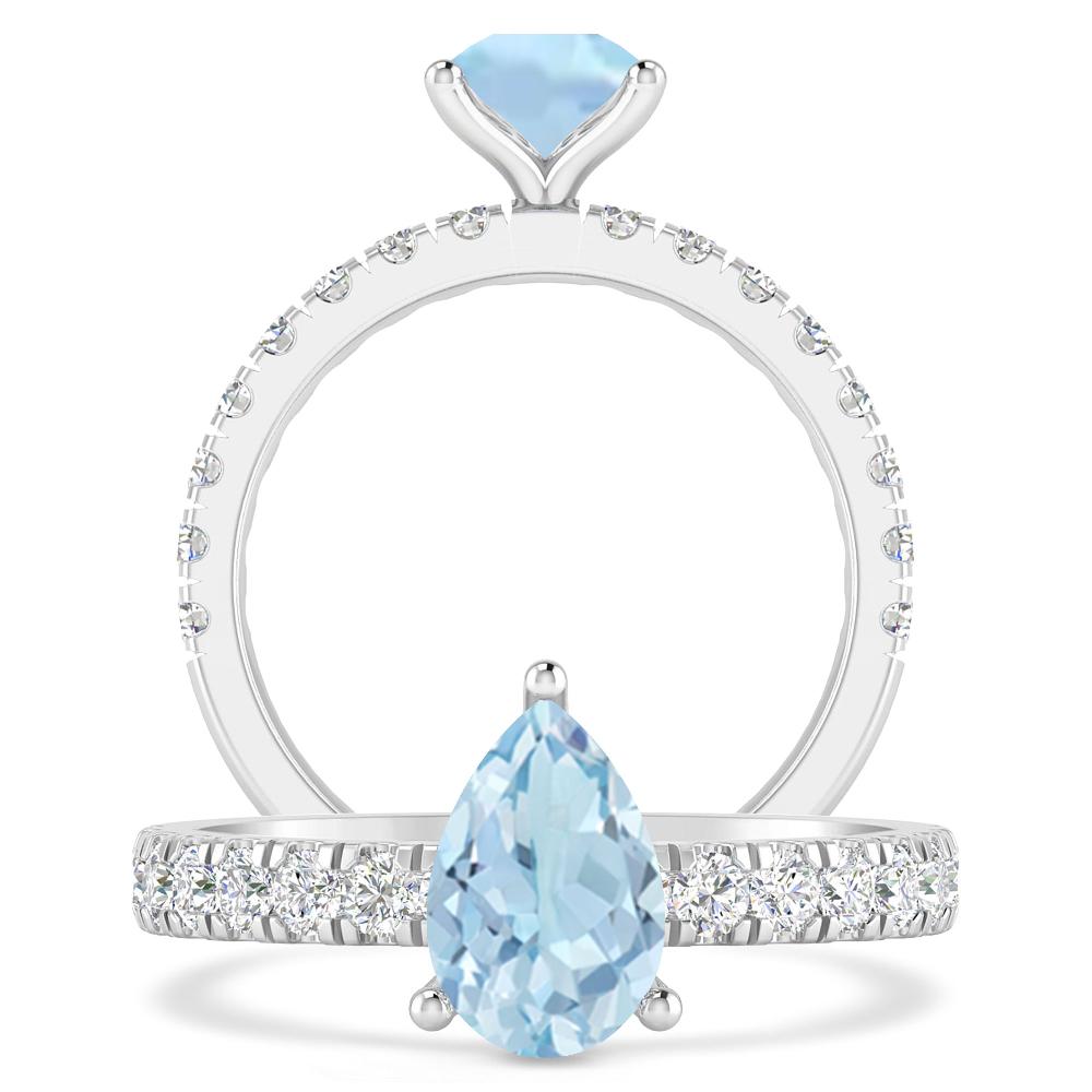 White Gold - Aquamarine