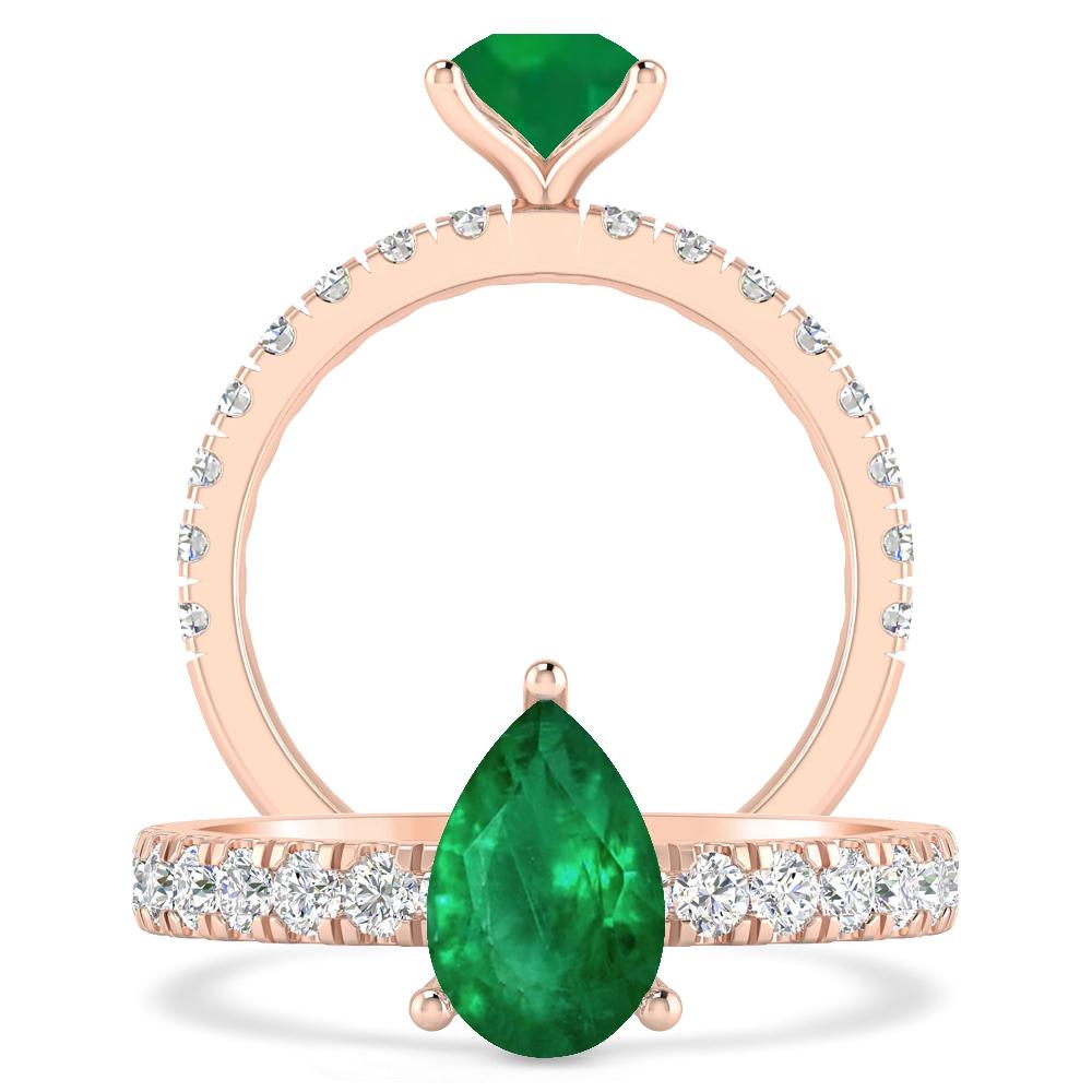 Rose Gold - Emerald