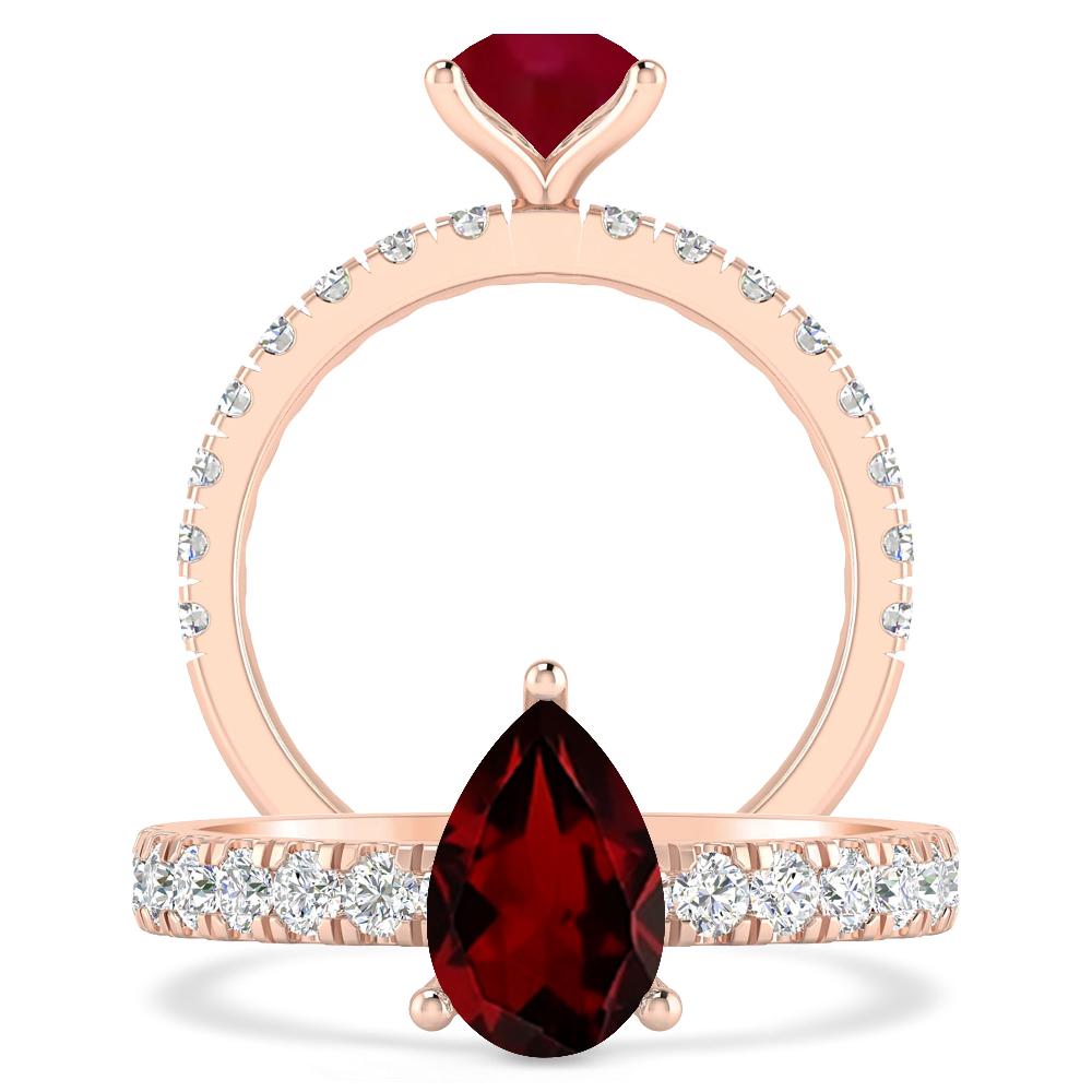 Rose Gold - Garnet