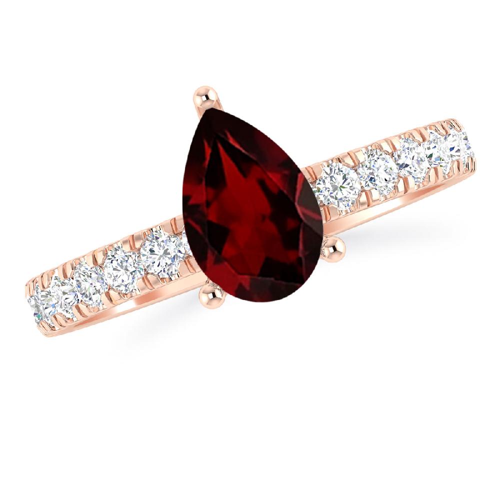 Rose Gold - Garnet