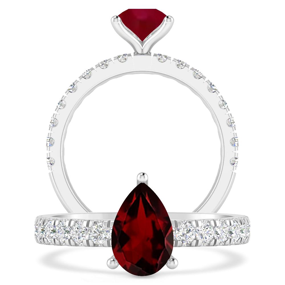 White Gold - Garnet