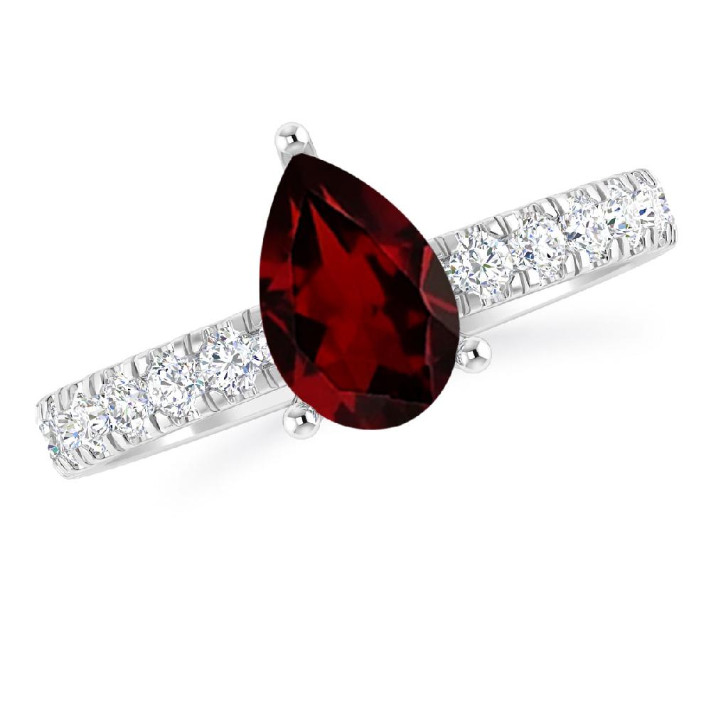 White Gold - Garnet