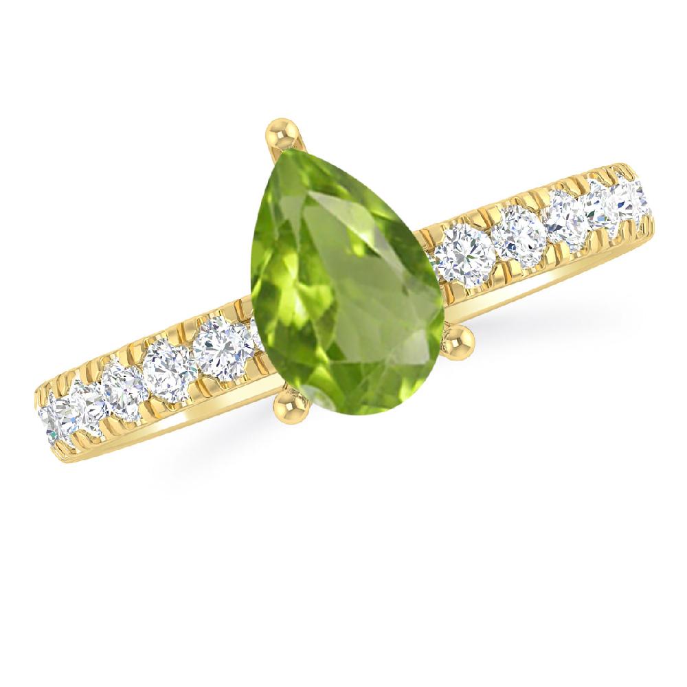 Yellow Gold - Peridot