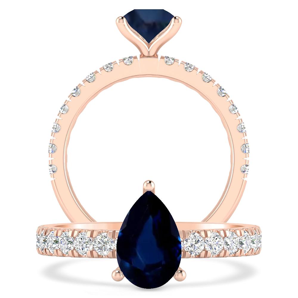 Rose Gold - Sapphire