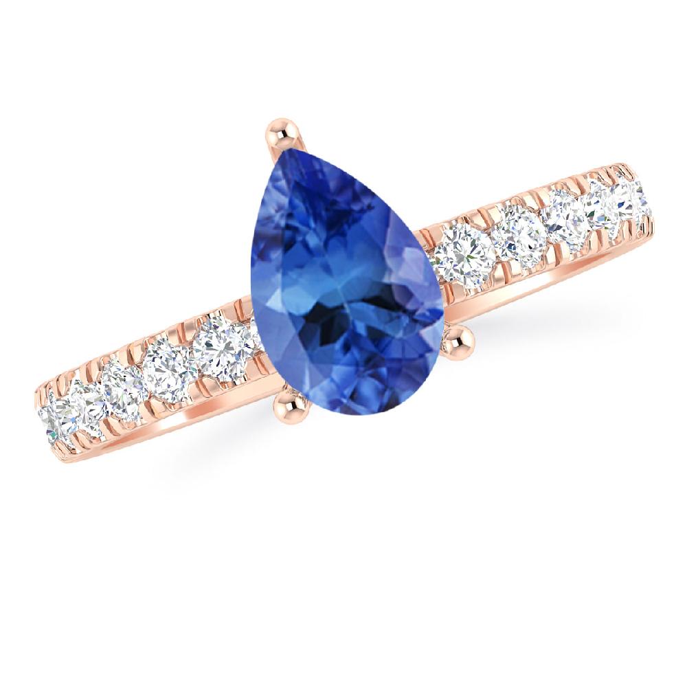 Rose Gold - Tanzanite
