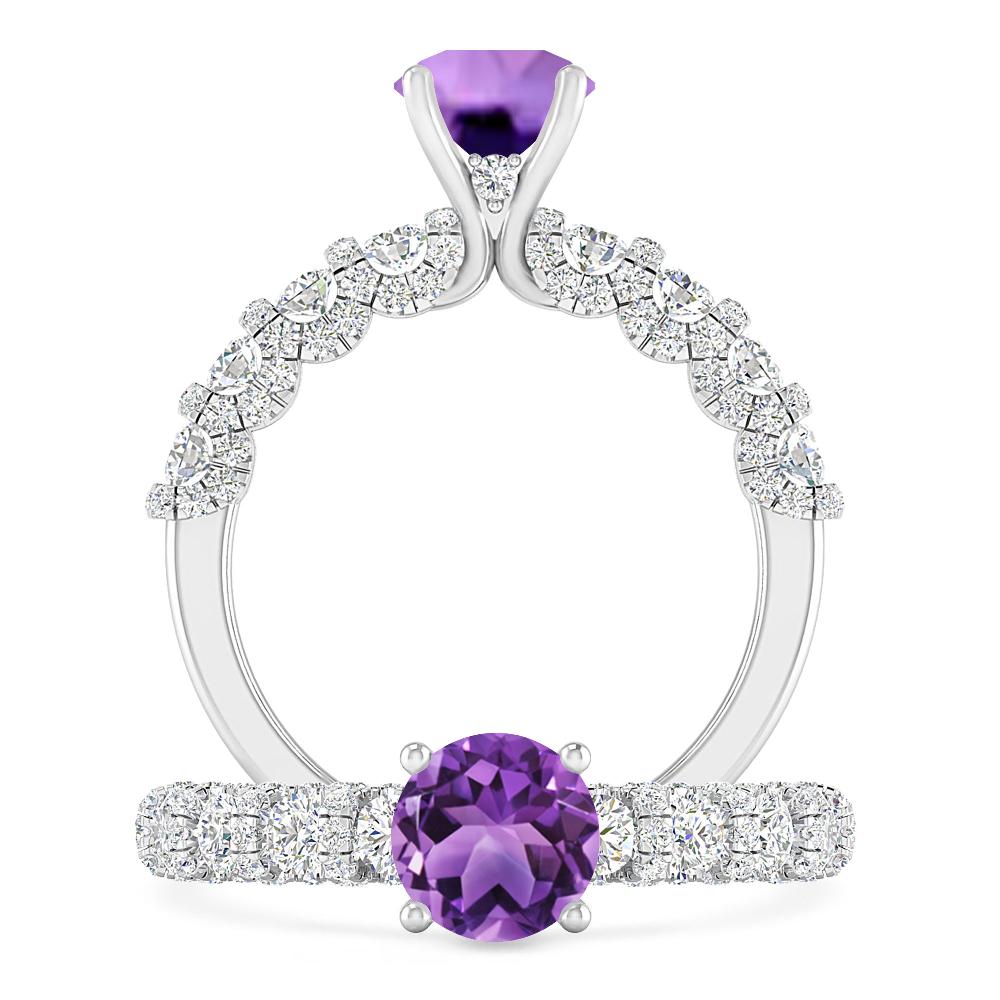 White Gold - Amethyst