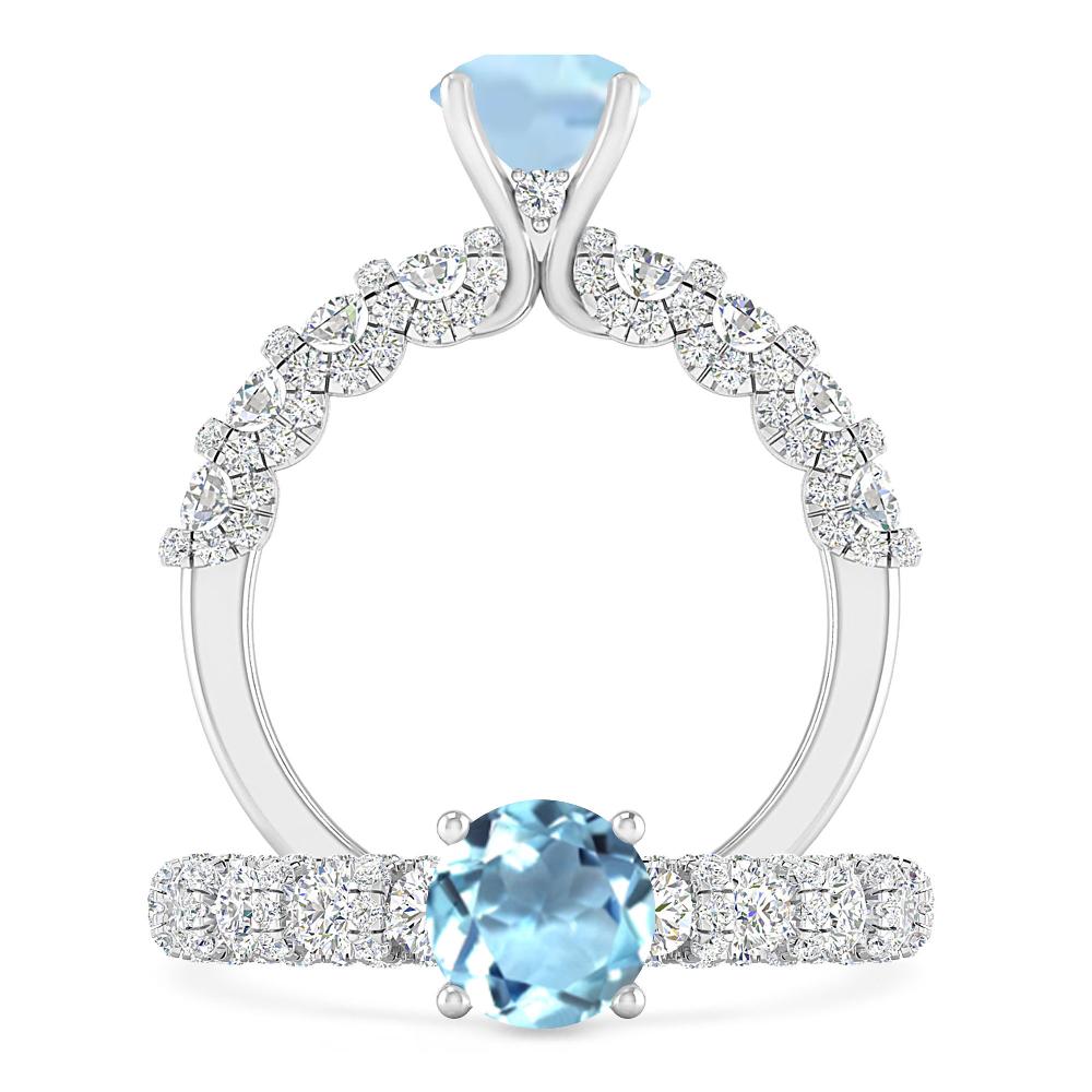White Gold - Aquamarine