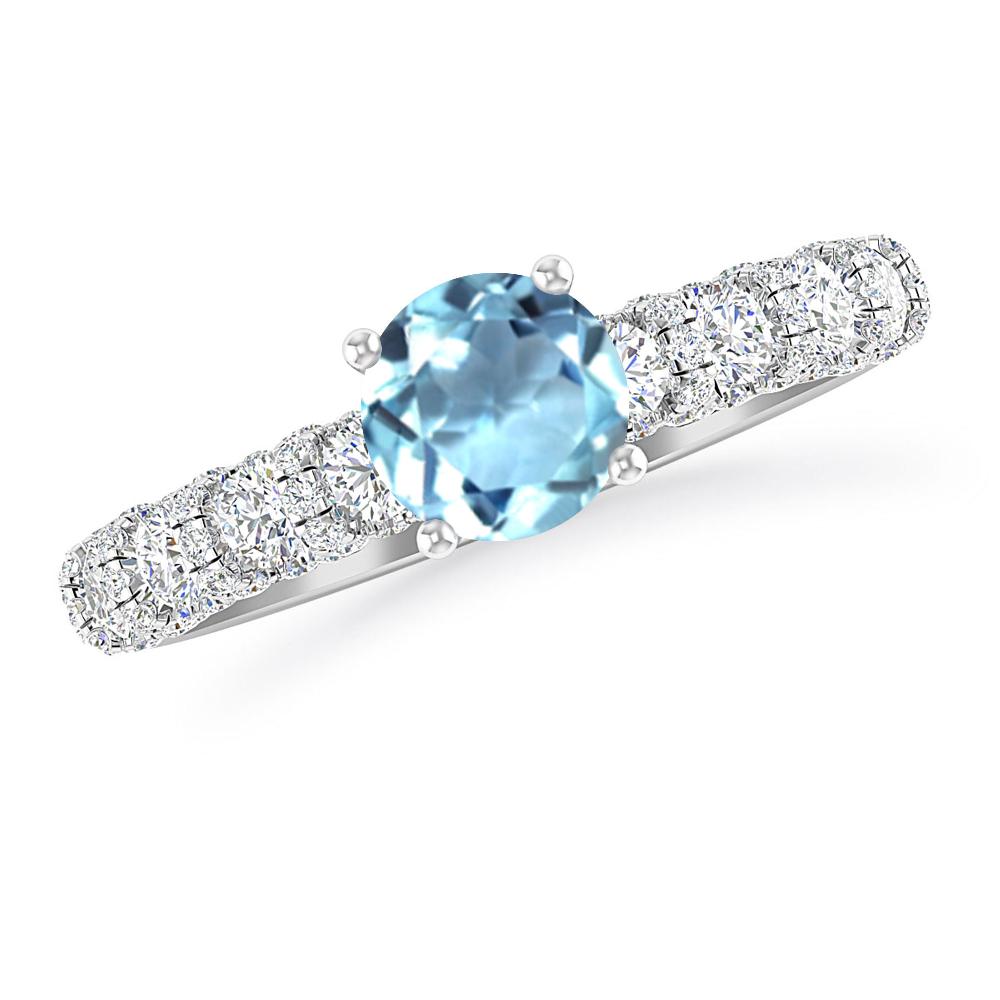 White Gold - Aquamarine