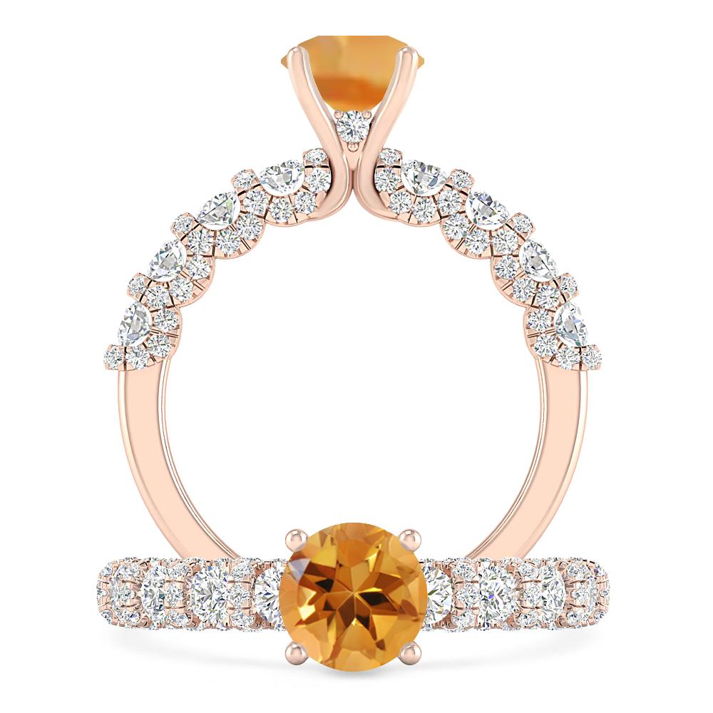 Rose Gold - Citrine