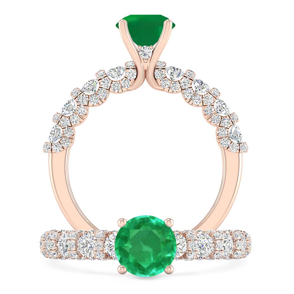 Rose Gold - Emerald