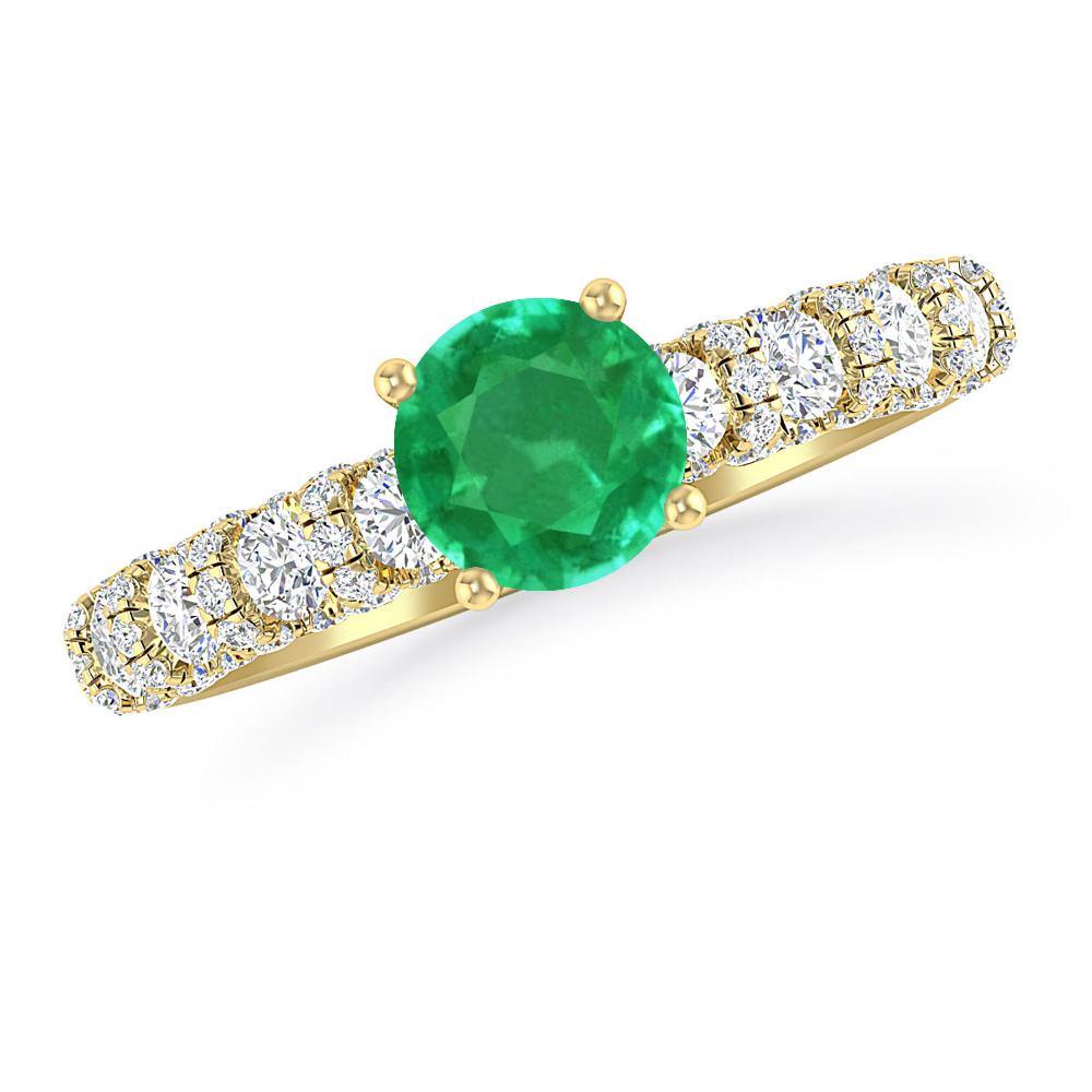 Yellow Gold - Emerald