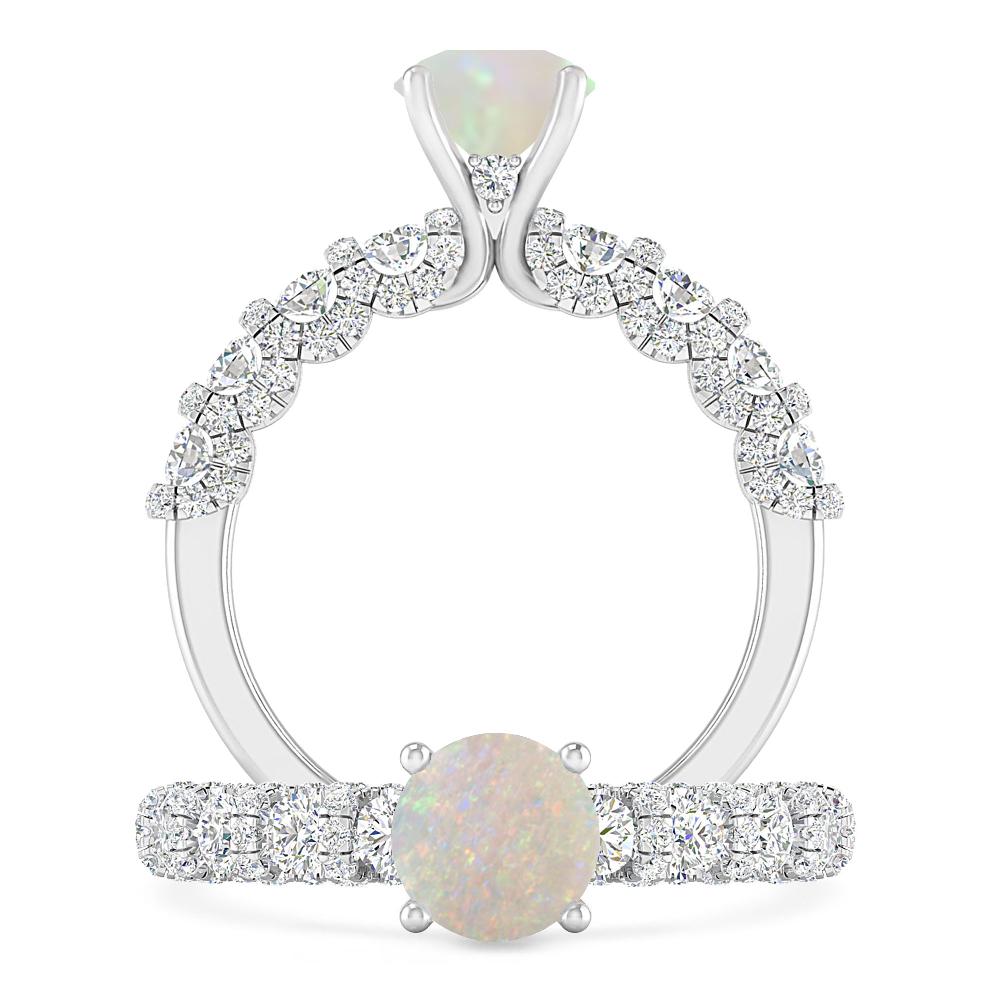 White Gold - Opal