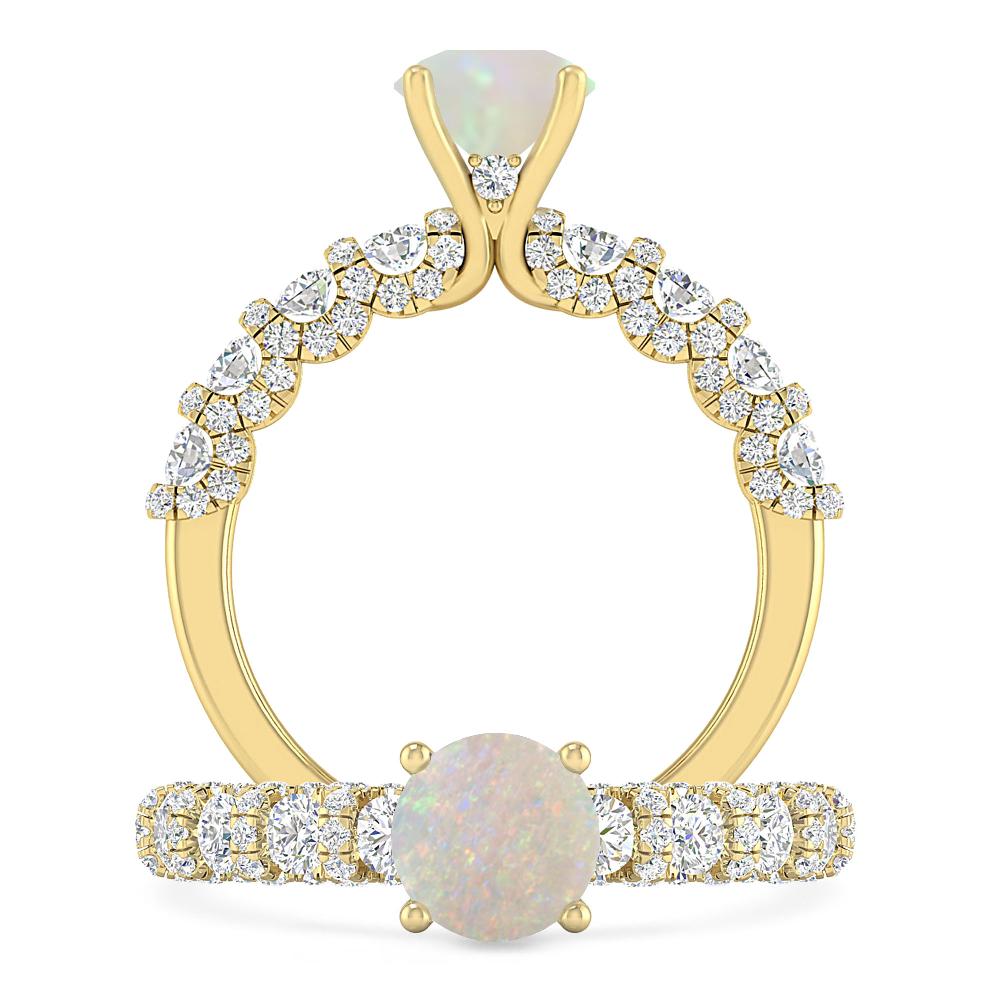 Yellow Gold - Opal